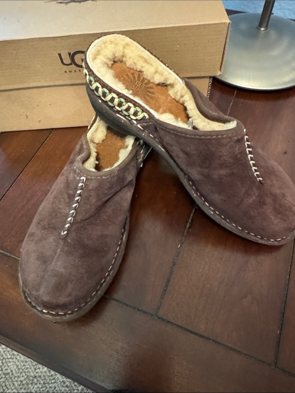 UGG Dark Brown Suede Kohala Slip-On Loafers
